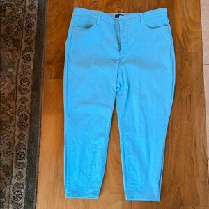 Talbots Aqua Jegging Crop Pants
